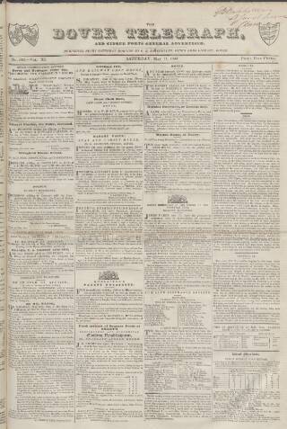 cover page of Dover Telegraph and Cinque Ports General Advertiser published on May 11, 1844