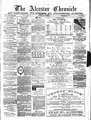 cover page of Alcester Chronicle published on May 12, 1888