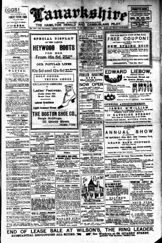 cover page of Hamilton Herald and Lanarkshire Weekly News published on May 12, 1909
