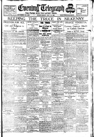 cover page of Dublin Evening Telegraph published on May 12, 1922