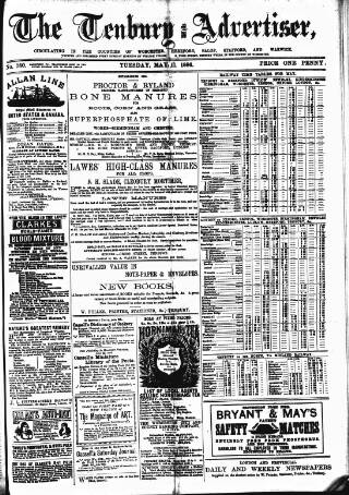 cover page of Tenbury Wells Advertiser published on May 11, 1886