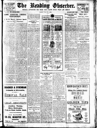 cover page of Reading Observer published on May 11, 1923
