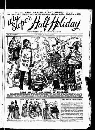 cover page of Ally Sloper's Half Holiday published on May 12, 1888
