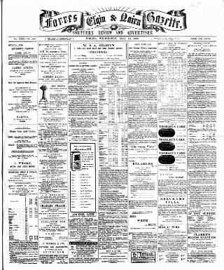 cover page of Forres Elgin and Nairn Gazette, Northern Review and Advertiser published on May 12, 1909
