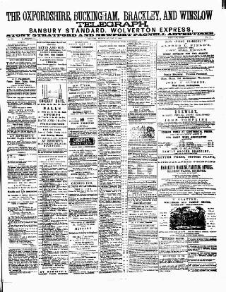cover page of Oxfordshire Telegraph published on May 11, 1864