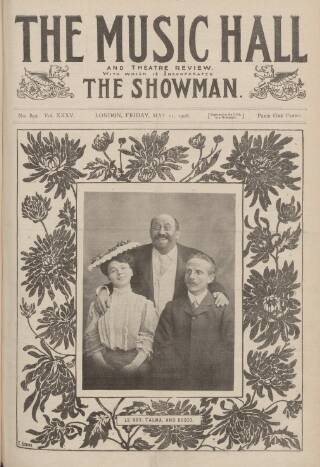 cover page of Music Hall and Theatre Review published on May 11, 1906