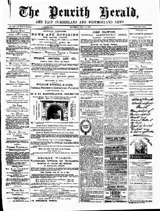 cover page of Cumberland & Westmorland Herald published on May 12, 1877