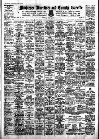 cover page of Uxbridge & W. Drayton Gazette published on May 12, 1950