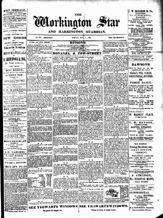 cover page of Workington Star published on May 11, 1894