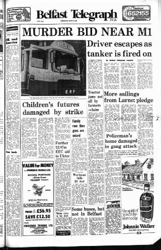 cover page of Belfast Telegraph published on May 12, 1977