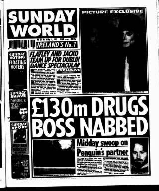 cover page of Sunday World (Dublin) published on May 11, 1997