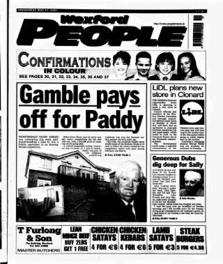 cover page of Wexford People published on May 11, 2005
