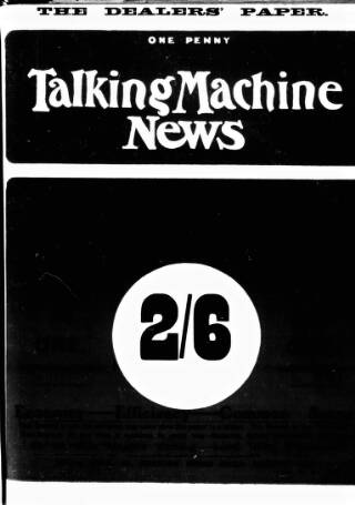 cover page of Talking Machine News published on May 1, 1908