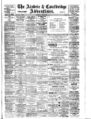 cover page of Airdrie & Coatbridge Advertiser published on May 11, 1918