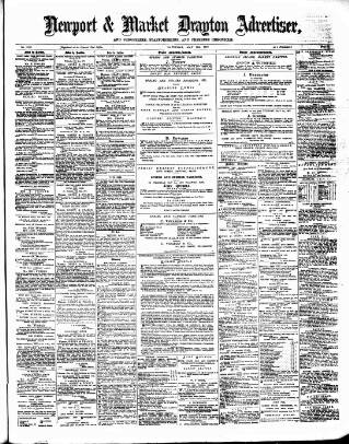 cover page of Newport & Market Drayton Advertiser published on May 12, 1877
