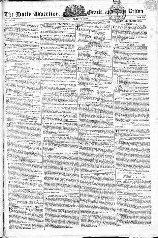 cover page of Oracle and the Daily Advertiser published on May 12, 1807