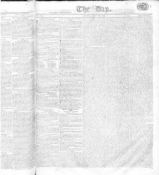 cover page of The Day published on May 12, 1809