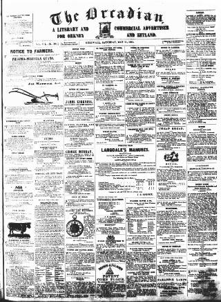 cover page of Orcadian published on May 11, 1861