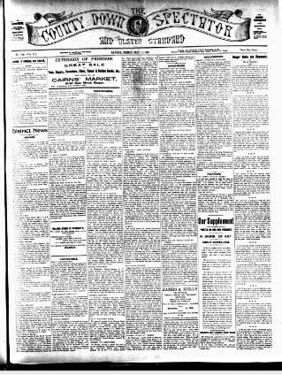 cover page of County Down Spectator and Ulster Standard published on May 11, 1906