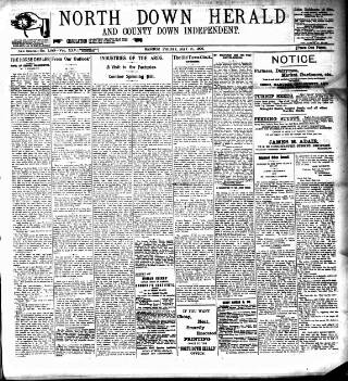 cover page of North Down Herald and County Down Independent published on May 11, 1906