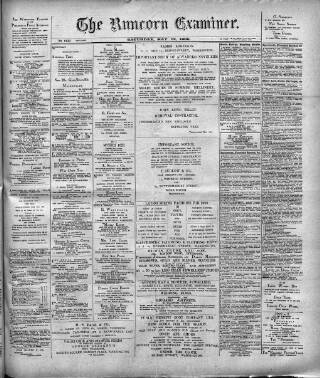 cover page of Runcorn Examiner published on May 12, 1906