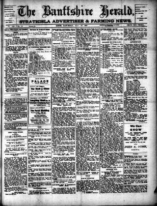 cover page of Banffshire Herald published on May 12, 1917