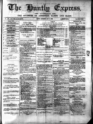 cover page of Huntly Express published on May 11, 1889
