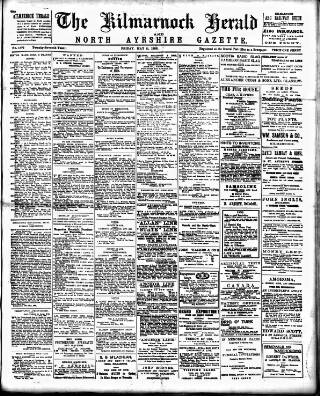 cover page of Kilmarnock Herald and North Ayrshire Gazette published on May 11, 1906