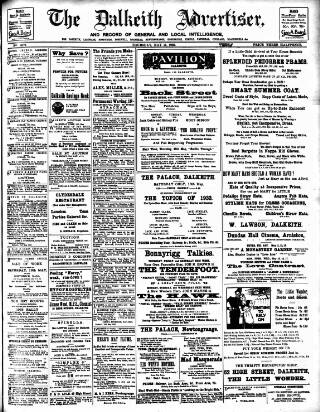 cover page of Dalkeith Advertiser published on May 11, 1933