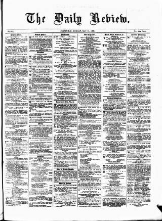 cover page of Daily Review (Edinburgh) published on May 11, 1863