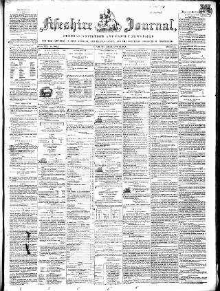 cover page of Fifeshire Journal published on May 12, 1853