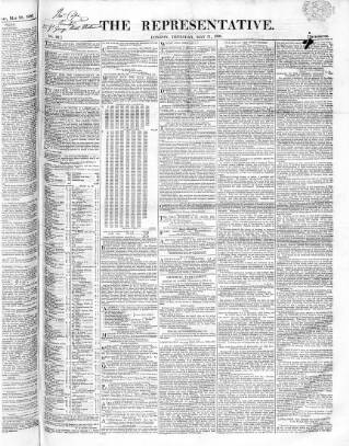 cover page of Representative 1826 published on May 11, 1826