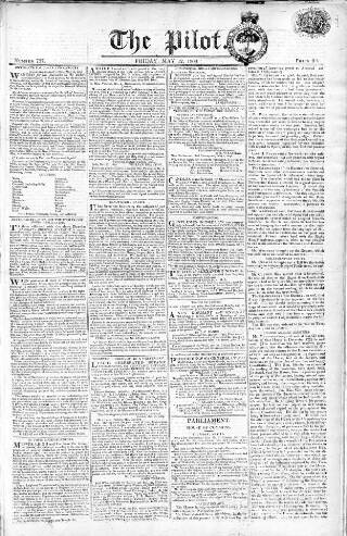 cover page of Pilot (London) published on May 12, 1809