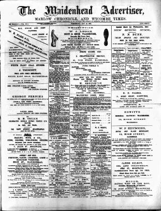 cover page of Maidenhead Advertiser published on May 12, 1880
