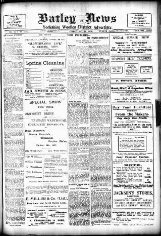 cover page of Batley News published on May 11, 1906
