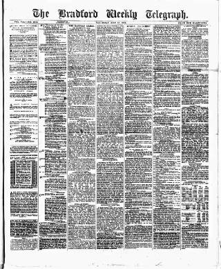 cover page of Bradford Weekly Telegraph published on May 11, 1878
