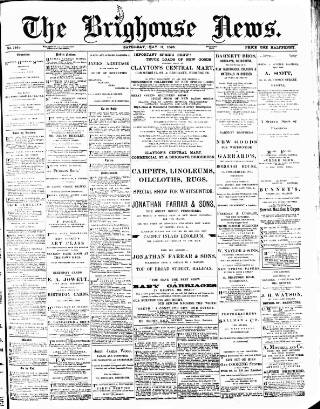 cover page of Brighouse News published on May 11, 1895