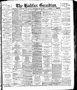 cover page of Halifax Guardian published on May 12, 1894