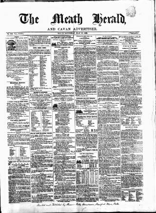 cover page of Meath Herald and Cavan Advertiser published on May 11, 1861