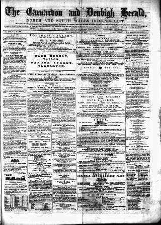 cover page of Caernarvon & Denbigh Herald published on May 11, 1861