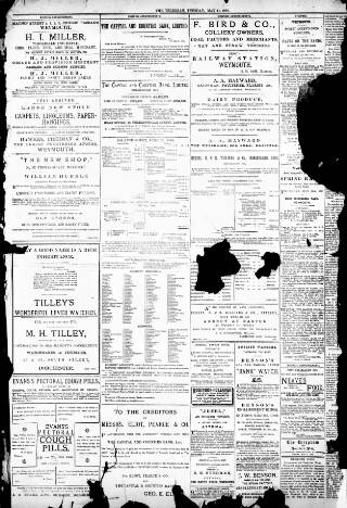 cover page of Weymouth Telegram published on May 11, 1897