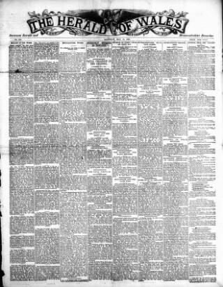 cover page of Herald of Wales published on May 12, 1888