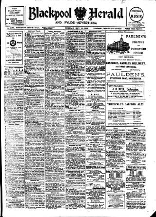 cover page of Blackpool Gazette & Herald published on May 11, 1909