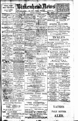 cover page of Birkenhead News published on May 11, 1918