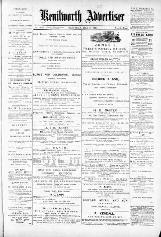 cover page of Kenilworth Advertiser published on May 11, 1901