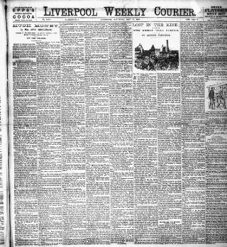cover page of Liverpool Weekly Courier published on May 11, 1895
