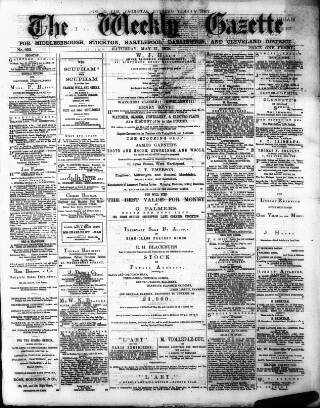 cover page of Northern Weekly Gazette published on May 11, 1878