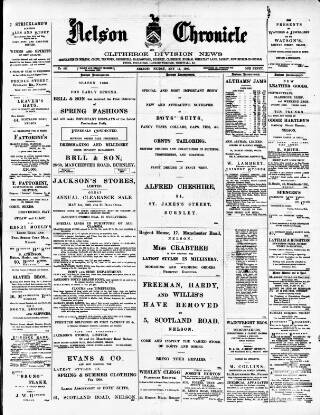 cover page of Nelson Chronicle, Colne Observer and Clitheroe Division News published on May 11, 1900