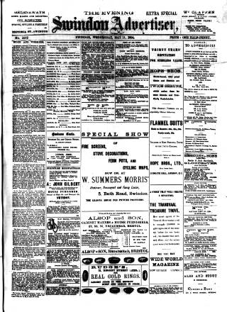 cover page of Swindon Advertiser published on May 11, 1904
