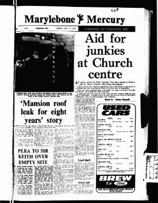 cover page of Marylebone Mercury published on May 11, 1973